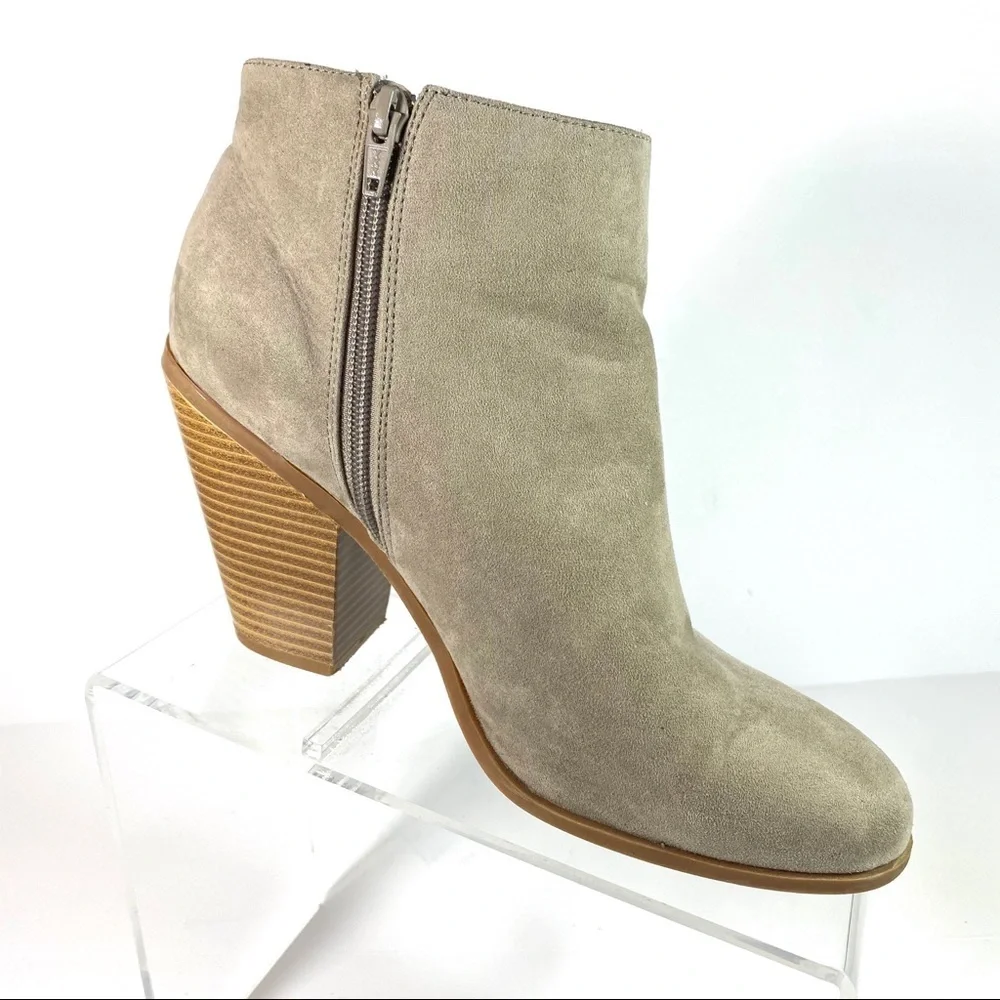 Banana Republic Ankle Boots Gray‎ Suede Zip Size 10